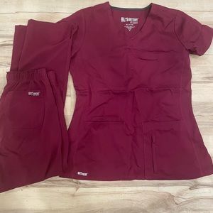 Greys anatomy scrub set xs bottom s top